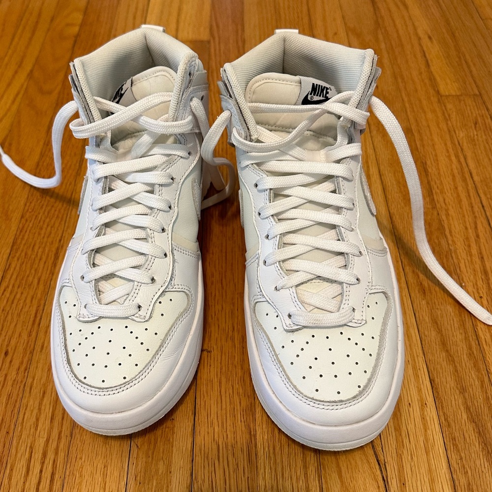 NIKE - Dunk Hi Rebel leather high-top sneakers